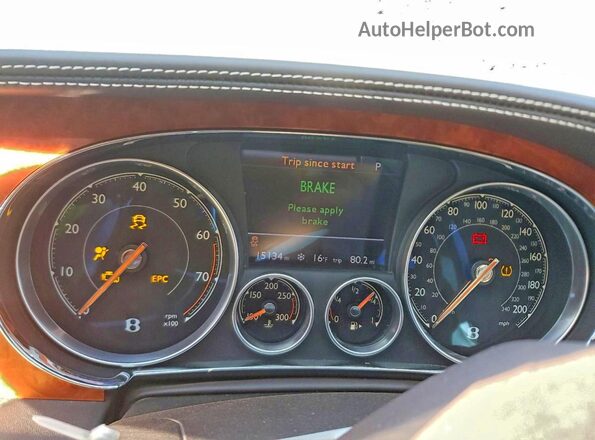 SCBGH3ZA8GC056834 2016 BENTLEY OTHER Brown Սարքավորումների վահանակի տեսք