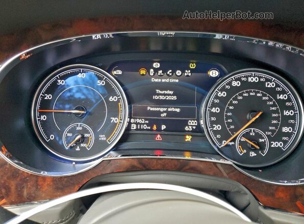 SJAAC2ZV7HC013149 2017 BENTLEY BENTAYGA Black Widok zestawu wskaźników