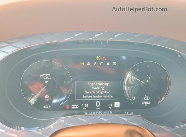SJAAR2ZV8MC035945 2021 BENTLEY BENTAYGA Серебряный Вид щитка приборов