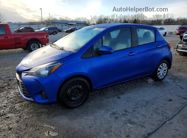 VNKKTUD32JA089018 2018 TOYOTA YARIS Синий Передняя левая четверть
