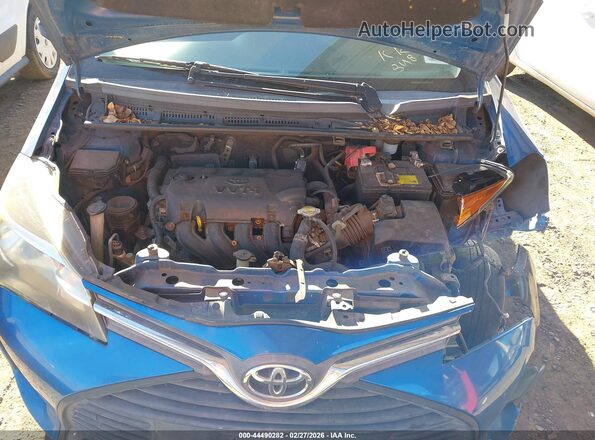 VNKKTUD38GA058512 2016 TOYOTA YARIS Blue უკანა ხედი