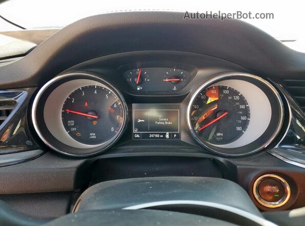 W04GL6SX9J1124034 2018 BUICK REGAL Серебряный Вид щитка приборов
