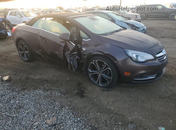 W04WH3N59HG093137 2017 BUICK CASCADA Коричневый Передняя правая четверть
