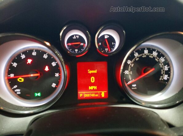 W04WT3N56GG044359 2016 BUICK CASCADA Белый Вид щитка приборов