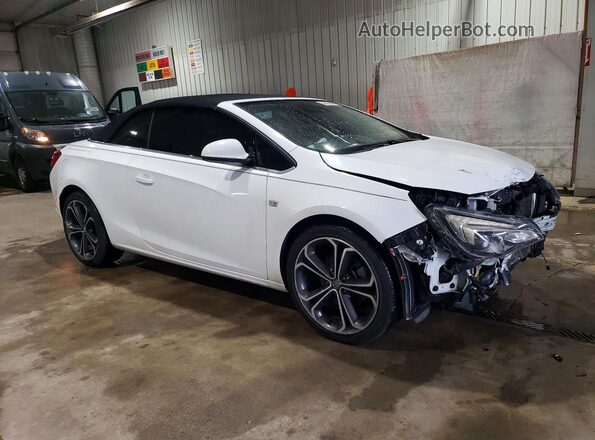 W04WT3N56GG044359 2016 BUICK CASCADA Белый Передняя правая четверть