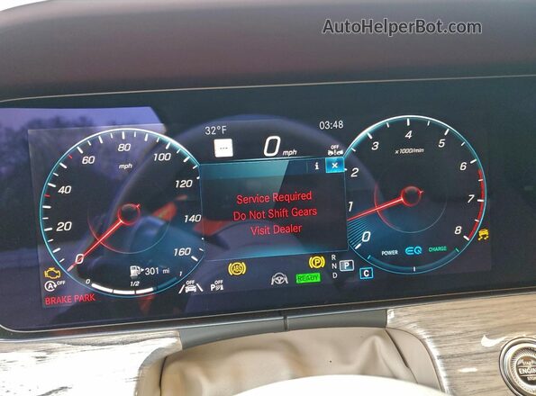 W1K1J5KB2MF165053 2021 MERCEDES-BENZ E White Вид щитка приладів