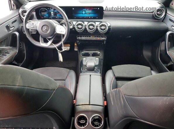 W1K3G4EB0MJ273553 2021 MERCEDES-BENZ A White წინა პანელის ხედი