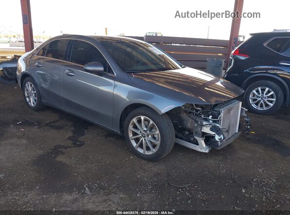 W1K3G4EB2MJ263817 2021 MERCEDES-BENZ A 220 Серый Передняя правая четверть