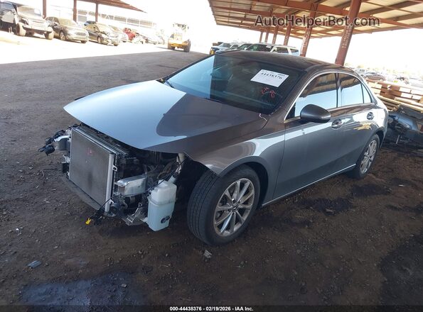 W1K3G4EB2MJ263817 2021 MERCEDES-BENZ A 220 Серый Передняя левая четверть