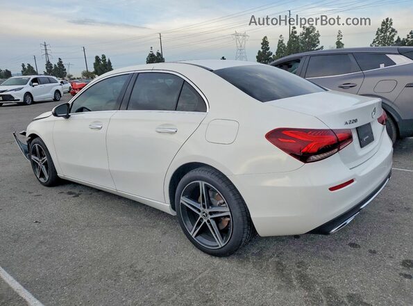W1K3G4EB5MJ298223 2021 MERCEDES-BENZ A Белый Задняя левая четверть