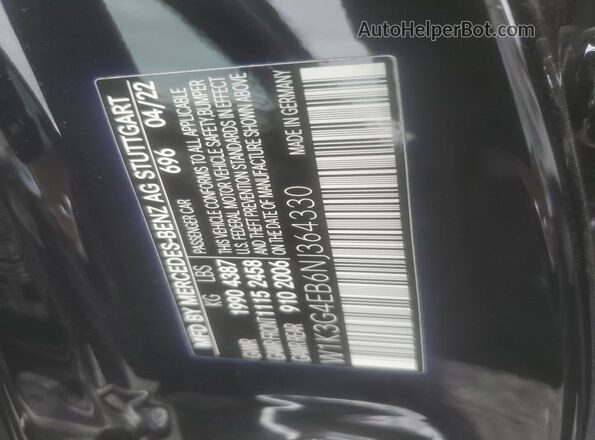 W1K3G4EB6NJ364330 2022 MERCEDES-BENZ A Черный Вид подкапотного пространства