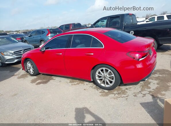W1K3G4EB7LW047866 2020 MERCEDES-BENZ A 220 Red Trasero izquierdo