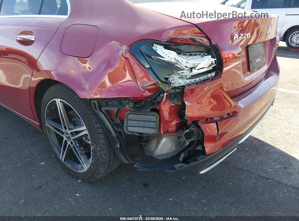 W1K3G4EBXMJ276007 2021 MERCEDES-BENZ A 220 Red Вид спереду