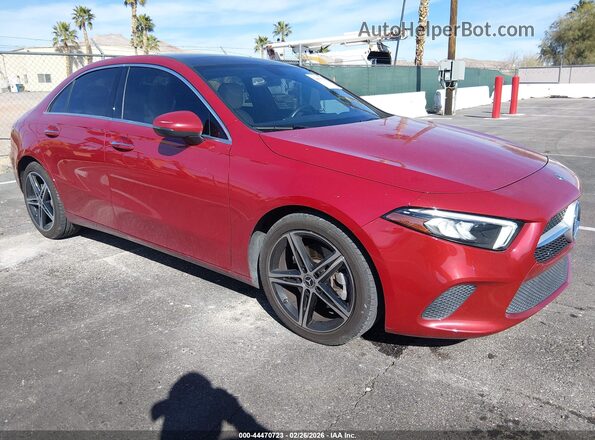 W1K3G4EBXMJ276007 2021 MERCEDES-BENZ A 220 Red Передня права чверть