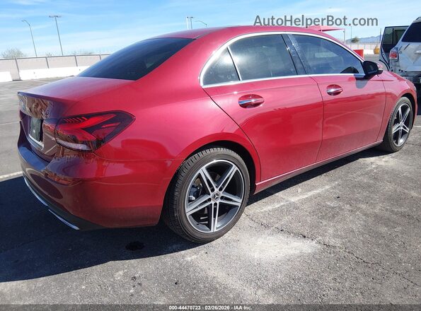 W1K3G4EBXMJ276007 2021 MERCEDES-BENZ A 220 Red Задня права чверть