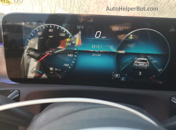 W1K3G4EBXNJ341746 2022 MERCEDES-BENZ A Белый Вид щитка приборов