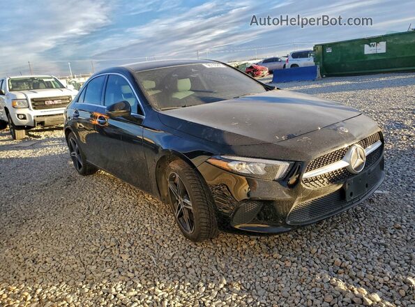 W1K3G4FB0NJ352902 2022 MERCEDES-BENZ A Черный Передняя правая четверть
