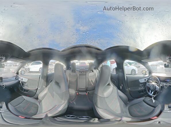 W1K5J4HB4MN179836 2021 MERCEDES-BENZ CLA-CLASS Серебряный Панорамный вид салона 360°