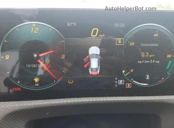 W1K5J4HB7NN299843 2022 MERCEDES-BENZ CLA-CLASS Белый Вид щитка приборов