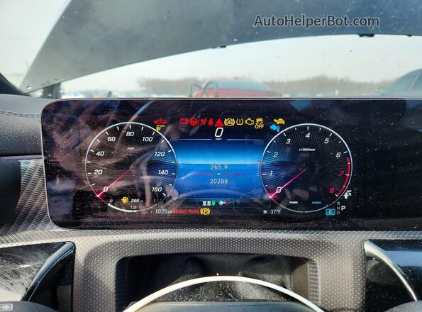 W1K5J4HB9RN471778 2024 MERCEDES-BENZ CLA-CLASS Черный Вид щитка приборов