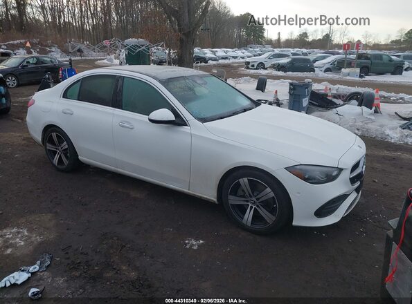 W1KAF4HB1SR249184 2025 MERCEDES-BENZ C-CLASS Белый Передняя правая четверть