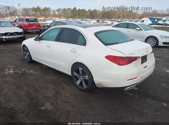 W1KAF4HB1SR249184 2025 MERCEDES-BENZ C-CLASS Белый Задняя левая четверть