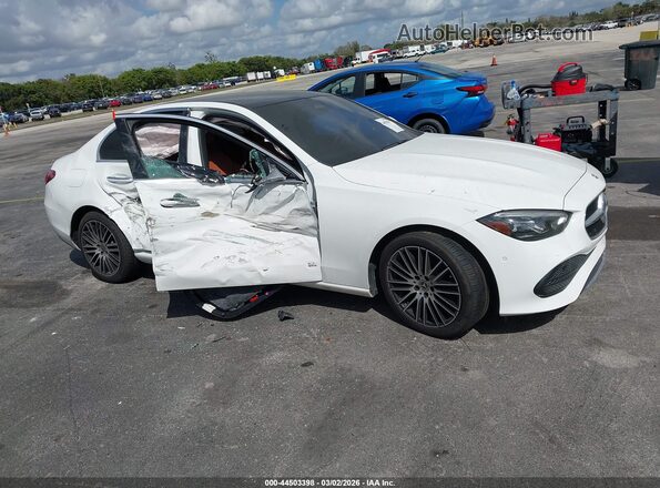 W1KAF4HBXPR126555 2023 MERCEDES-BENZ C-CLASS White Vista interior trasera