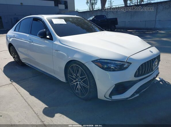 W1KAF8HB6TR309520 2026 MERCEDES-BENZ AMG C 43 Белый Передняя правая четверть