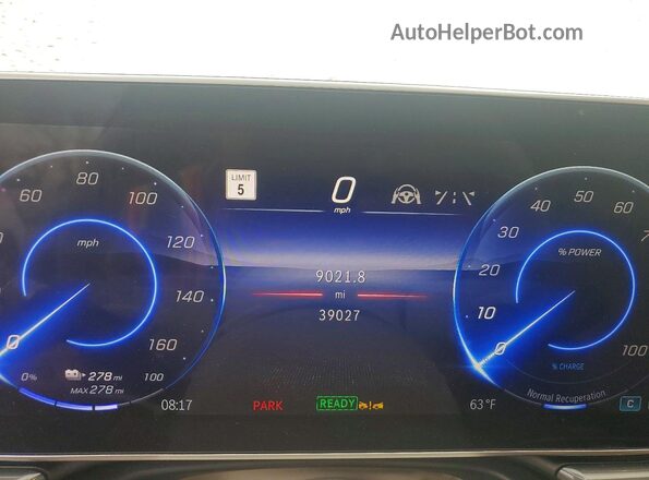 W1KCG2DB8NA013747 2022 MERCEDES-BENZ EQS Синий Вид щитка приборов