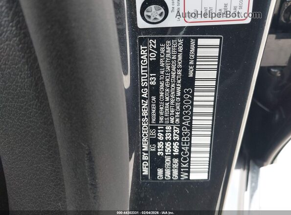 W1KCG4EB3PA033093 2023 MERCEDES-BENZ EQS 580 Серый Вид подкапотного пространства