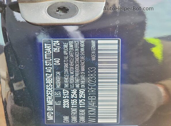 W1KMJ4HB1RF023833 2024 MERCEDES-BENZ CLE Черный Вид подкапотного пространства