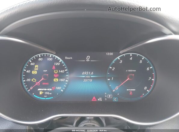 W1KWF6EB3LR571316 2020 MERCEDES-BENZ AMG C 43 Черный Вид задних сидений