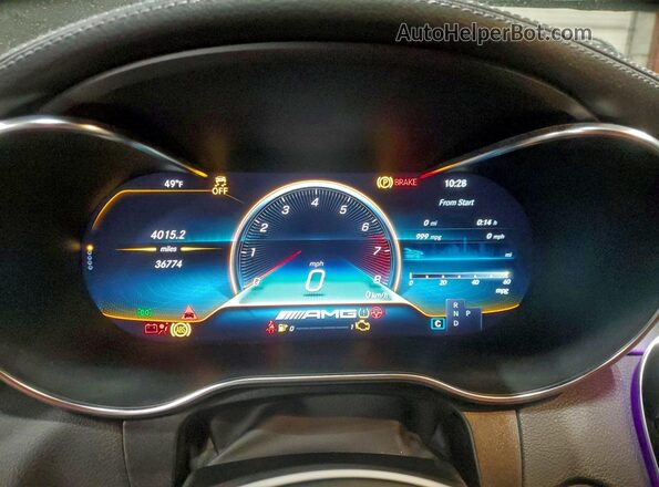W1KWK6EB2MG077652 2021 MERCEDES-BENZ C Черный Вид щитка приборов
