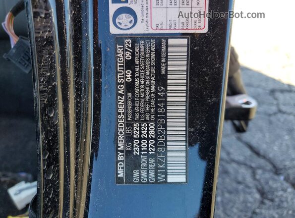W1KZF8DB2PB184149 2023 MERCEDES-BENZ E Черный Вид подкапотного пространства