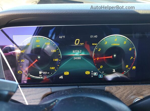W1KZF8EB0PB163587 2023 MERCEDES-BENZ E White Instrument cluster view