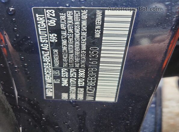 W1KZF8EB3PB161350 2023 MERCEDES-BENZ E Черный Вид подкапотного пространства