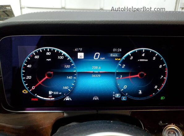 W1KZF8EB6PB139908 2023 MERCEDES-BENZ E Синий Вид щитка приборов