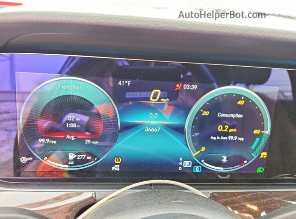 W1KZF8EB9MA901694 2021 MERCEDES-BENZ E Blue Widok zestawu wskaźników