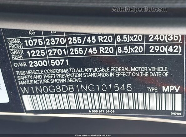 W1N0G8DB1NG101545 2022 MERCEDES-BENZ GLC 300 Черный Вид подкапотного пространства