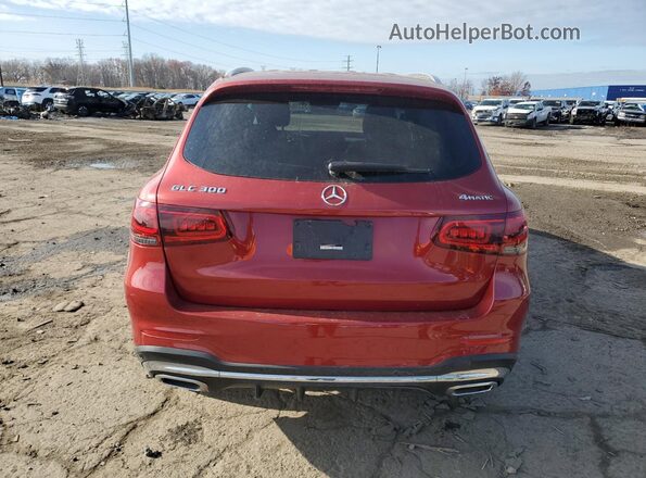 W1N0G8EBXMF875523 2021 MERCEDES-BENZ GLC-CLASS Red Вид ззаду