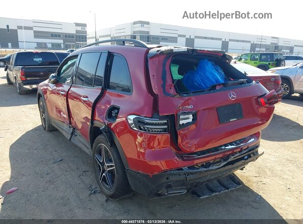 W1N4M4GB9SW402127 2025 MERCEDES-BENZ GLB-CLASS Красный Задняя левая четверть