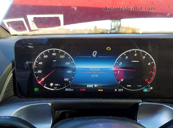 W1N4M4HB7SW436193 2025 MERCEDES-BENZ GLB-CLASS Красный Вид щитка приборов