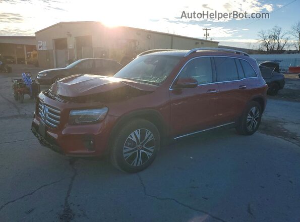 W1N4M4HB7SW436193 2025 MERCEDES-BENZ GLB-CLASS Красный Передняя левая четверть
