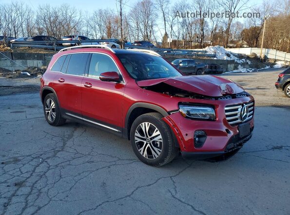W1N4M4HB7SW436193 2025 MERCEDES-BENZ GLB-CLASS Красный Передняя правая четверть