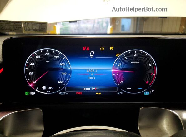 W1N4M4HB8SW423856 2025 MERCEDES-BENZ GLB-CLASS Белый Вид щитка приборов