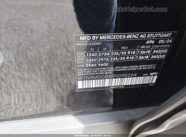 W1N9M0CBXRN095264 2024 MERCEDES-BENZ EQB 250 SUV Черный Вид подкапотного пространства
