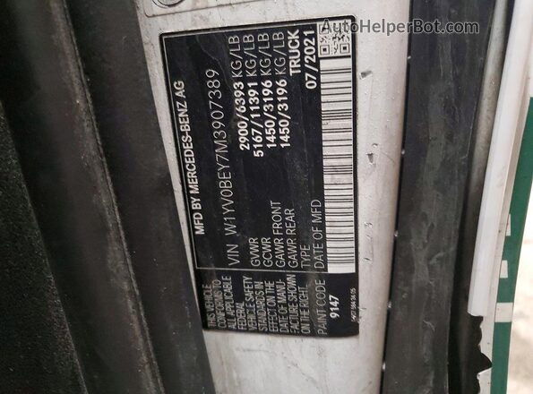 W1YV0BEY7M3907389 2021 MERCEDES-BENZ METRIS Белый Вид подкапотного пространства