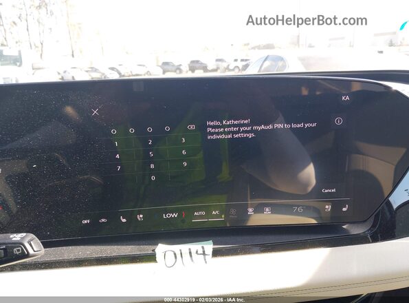 WA124BGF0SA026088 2025 AUDI Q6 E-TRON White 
