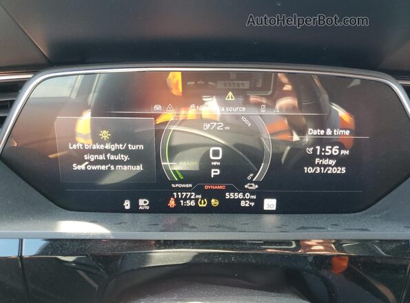 WA12AAGE5NB037094 2022 AUDI E-TRON Черный Вид щитка приборов