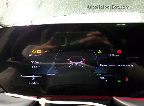 WA12AAGU8S2025802 2025 AUDI Q5 Зеленый Вид щитка приборов